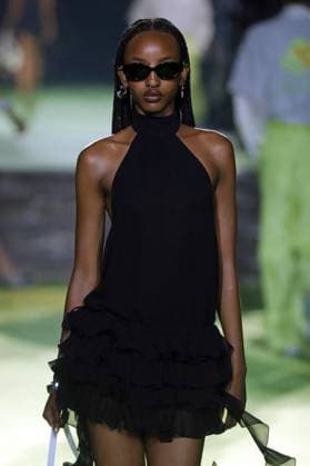 PFW - Casablanca Runway A model walks the runway during the Casablanca Womenswear Spring Summer 2026 show as part of Paris Fashion Week on October 01, 2025 in Paris, France. Photo by Alain-Gil Gonzalez ABACAPRESS.COM Paris France  Copyright: xGonzalezxAlain-Gil ABACAx