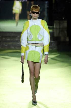 PFW - Casablanca Runway A model walks the runway during the Casablanca Womenswear Spring Summer 2026 show as part of Paris Fashion Week on October 01, 2025 in Paris, France. Photo by Alain-Gil Gonzalez ABACAPRESS.COM Paris France  Copyright: xGonzalezxAlain-Gil ABACAx