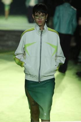 PFW - Casablanca Runway A model walks the runway during the Casablanca Womenswear Spring Summer 2026 show as part of Paris Fashion Week on October 01, 2025 in Paris, France. Photo by Alain-Gil Gonzalez ABACAPRESS.COM Paris France  Copyright: xGonzalezxAlain-Gil ABACAx