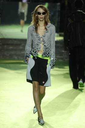PFW - Casablanca Runway A model walks the runway during the Casablanca Womenswear Spring Summer 2026 show as part of Paris Fashion Week on October 01, 2025 in Paris, France. Photo by Alain-Gil Gonzalez ABACAPRESS.COM Paris France  Copyright: xGonzalezxAlain-Gil ABACAx