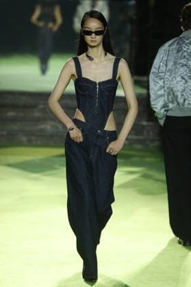 PFW - Casablanca Runway A model walks the runway during the Casablanca Womenswear Spring Summer 2026 show as part of Paris Fashion Week on October 01, 2025 in Paris, France. Photo by Alain-Gil Gonzalez ABACAPRESS.COM Paris France  Copyright: xGonzalezxAlain-Gil ABACAx