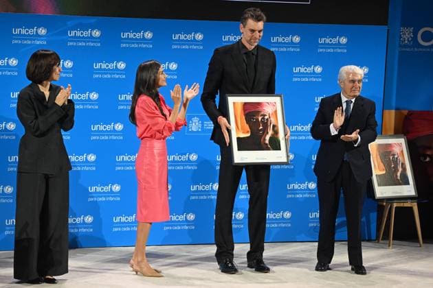 Queen Letizia presides over the presentation ceremony of the UNICEF Spain 2025 Awards Queen Letizia presents the UNICEF Spain Transforma 2025 Award to the Gasol Foundation, on October 02, 2025, in Madrid Spain Queen Letizia presides over the presentation ceremony of the UNICEF Spain 2025 Awards, which this year recognize Gasol Foundation, in the Transforma category PHOTOCALL UNICEF AWARDS 02 OCTOBER 2025 José Madrid Madrid Madrid Spain  Copyright: xJosÃ xOlivax 6996783
