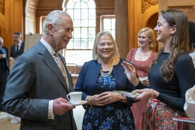 . 02 10 2025. Cumnock, United Kingdom. King Charles III at an event for the KingÕs Foundation at Dumfries House in Scotland, United Kingdom.  xPoolx xi-Imagesx IIM-26268-0009
