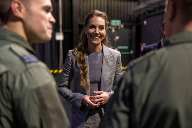 . 02 10 2025. Coningsby, United Kingdom. Kate Middleton, the Princess of Wales, during a visit to RAF Coningsby, United Kingdom.  xPoolx xi-Imagesx IIM-26267-0024
