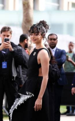 Aubri Ibrag at the Rabanne Show during Paris Fashion Week Womenswear Spring Summer 2026, UNESCO, Paris, France (France SPP) Copyright: xFrancexx xSPPx spp-en-Fr-IMG_1073