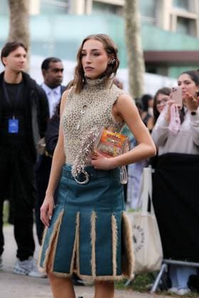Ginevra Mavilla at the Rabanne Show during Paris Fashion Week Womenswear Spring Summer 2026, UNESCO, Paris, France (France SPP) Copyright: xFrancexx xSPPx spp-en-Fr-IMG_1191