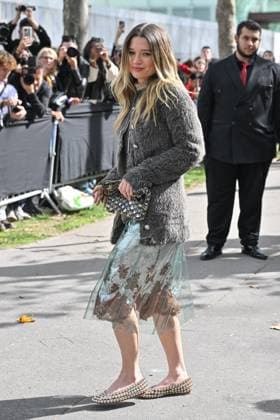 PFW Rabanne Outside Arrivals arriving at Rabanne show during Paris Fashion Week in Paris, France on October 2, 2025. Photo by Julien Reynaud APS-Medias ABACAPRESS.COM Paris France  Copyright: xReynaudxJulien APS-Medias ABACAx