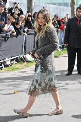 PFW Rabanne Outside Arrivals arriving at Rabanne show during Paris Fashion Week in Paris, France on October 2, 2025. Photo by Julien Reynaud APS-Medias ABACAPRESS.COM Paris France  Copyright: xReynaudxJulien APS-Medias ABACAx
