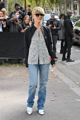 PFW Rabanne Outside Arrivals Marina Fois arriving at Rabanne show during Paris Fashion Week in Paris, France on October 2, 2025. Photo by Julien Reynaud APS-Medias ABACAPRESS.COM Paris France  Copyright: xReynaudxJulien APS-Medias ABACAx