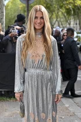 PFW Rabanne Outside Arrivals Joana Preiss arriving at Rabanne show during Paris Fashion Week in Paris, France on October 2, 2025. Photo by Julien Reynaud APS-Medias ABACAPRESS.COM Paris France  Copyright: xReynaudxJulien APS-Medias ABACAx