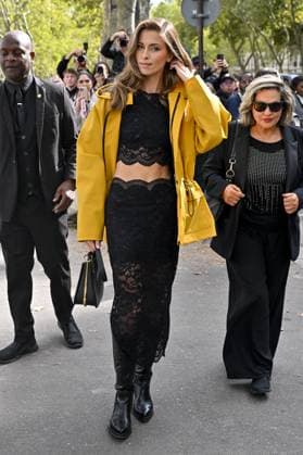 PFW Rabanne Outside Arrivals Guest arriving at Rabanne show during Paris Fashion Week in Paris, France on October 2, 2025. Photo by Julien Reynaud APS-Medias ABACAPRESS.COM Paris France  Copyright: xReynaudxJulien APS-Medias ABACAx