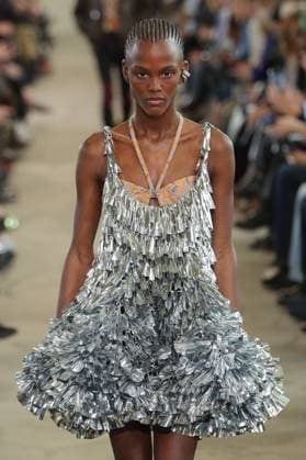 PFW - Rabanne Runway A model walks the runway during the Rabanne Womenswear Spring Summer 2026 show as part of Paris Fashion Week on October 02, 2025 in Paris, France. Photo by Alain-Gil Gonzalez ABACAPRESS.COM Paris France  Copyright: xGonzalezxAlain-Gil ABACAx