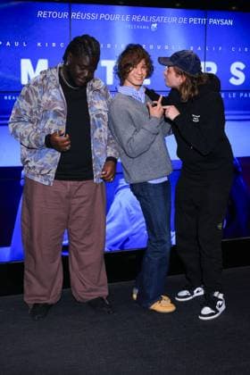 Meteors Premiere - Paris Actor Salif Cisse, Actor Paul Kircher and Actor Idir Azougli attend the photocall for the premiere of Meteors held at the UGC Les Halles in Paris, France on October 2, 2025. Photo by David Boyer ABACAPRESS.COM Paris France  Copyright: xBoyerxDavid ABACAx
