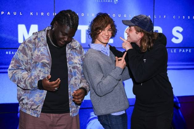 Meteors Premiere - Paris Actor Salif Cisse, Actor Paul Kircher and Actor Idir Azougli attend the photocall for the premiere of Meteors held at the UGC Les Halles in Paris, France on October 2, 2025. Photo by David Boyer ABACAPRESS.COM Paris France  Copyright: xBoyerxDavid ABACAx