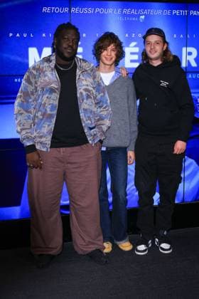 Meteors Premiere - Paris Actor Salif Cisse, Actor Paul Kircher and Actor Idir Azougli attend the photocall for the premiere of Meteors held at the UGC Les Halles in Paris, France on October 2, 2025. Photo by David Boyer ABACAPRESS.COM Paris France  Copyright: xBoyerxDavid ABACAx