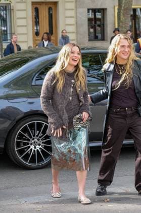 PFW - Paco Rabanne Outside Arrivals Rain Spencer at Paco Rabanne show during the Womenswear Spring Summer 2026 as part of Paris Fashion Week on October 2, 2025 in Paris, France. Photo by Robin Psaila ABACAPRESS.COM Paris France  Copyright: xPsailaxRobin ABACAx