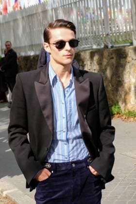 PFW - Paco Rabanne Outside Arrivals Corey Fogelmanis at Paco Rabanne show during the Womenswear Spring Summer 2026 as part of Paris Fashion Week on October 2, 2025 in Paris, France. Photo by Robin Psaila ABACAPRESS.COM Paris France  Copyright: xPsailaxRobin ABACAx