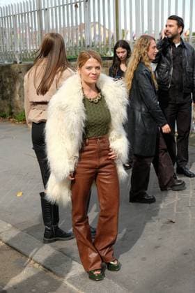 PFW - Paco Rabanne Outside Arrivals Melanie Thierry at Paco Rabanne show during the Womenswear Spring Summer 2026 as part of Paris Fashion Week on October 2, 2025 in Paris, France. Photo by Robin Psaila ABACAPRESS.COM Paris France  Copyright: xPsailaxRobin ABACAx