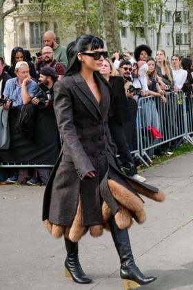 PFW - Paco Rabanne Outside Arrivals Maria Bernad at Paco Rabanne show during the Womenswear Spring Summer 2026 as part of Paris Fashion Week on October 2, 2025 in Paris, France. Photo by Robin Psaila ABACAPRESS.COM Paris France  Copyright: xPsailaxRobin ABACAx