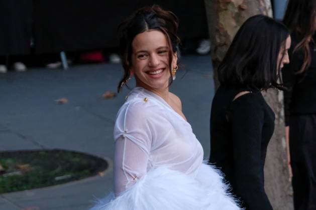 PFW - Rosalia Arrives At Schiaparelli Show Rosalia arrives at the Schiaparelli Womenswear Spring Summer 2026 show as part of Paris Fashion Week on October 2, 2025 at Centre Pompidou in Paris, France. Photo by Robin Psaila ABACAPRESS.COM Paris France  Copyright: xPsailaxRobin ABACAx
