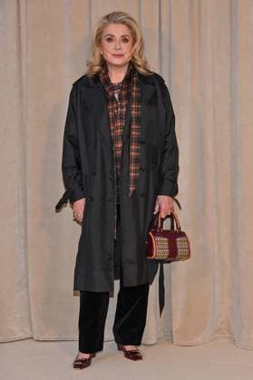 PFW Roger Vivier Presentation Catherine Deneuve attending Roger Vivier presentation during Paris Fashion Week in Paris, France on October 2, 2025. Photo by Julien Reynaud APS-Medias ABACAPRESS.COM Paris France  Copyright: xReynaudxJulien APS-Medias ABACAx