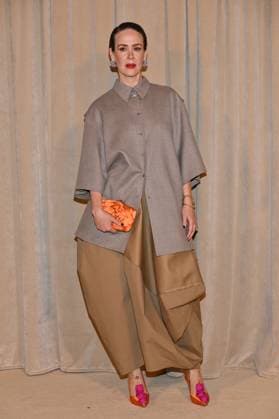 PFW Roger Vivier Presentation Sarah Paulson attending Roger Vivier presentation during Paris Fashion Week in Paris, France on October 2, 2025. Photo by Julien Reynaud APS-Medias ABACAPRESS.COM Paris France  Copyright: xReynaudxJulien APS-Medias ABACAx