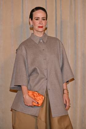 PFW Roger Vivier Presentation Sarah Paulson attending Roger Vivier presentation during Paris Fashion Week in Paris, France on October 2, 2025. Photo by Julien Reynaud APS-Medias ABACAPRESS.COM Paris France  Copyright: xReynaudxJulien APS-Medias ABACAx