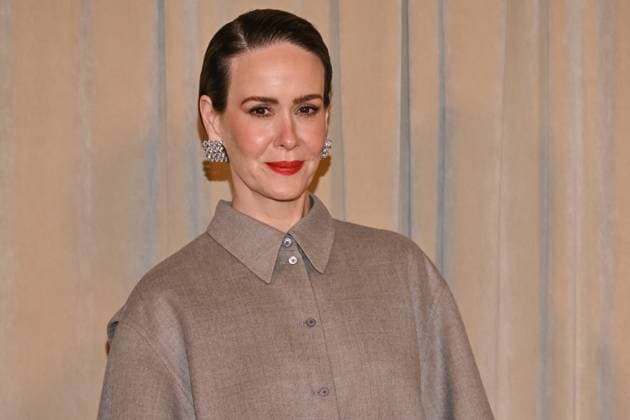PFW Roger Vivier Presentation Sarah Paulson attending Roger Vivier presentation during Paris Fashion Week in Paris, France on October 2, 2025. Photo by Julien Reynaud APS-Medias ABACAPRESS.COM Paris France  Copyright: xReynaudxJulien APS-Medias ABACAx