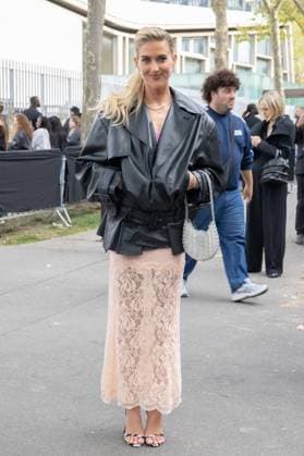 PFW - Rabanne Womenswear Spring-Summer - Arrivals NB Emili Sindlev arriving at the Rabanne Womenswear Spring-Summer 2026 show as part of Paris Fashion Week on October 02, 2025 in Paris, France. Photo by Nasser Berzane ABACAPRESS.COM Paris France  Copyright: xBerzanexNasser ABACAx