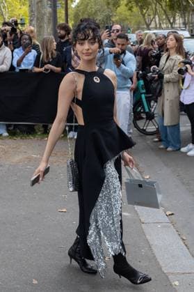 PFW - Rabanne Womenswear Spring-Summer - Arrivals NB Aubri Ibrag arriving at the Rabanne Womenswear Spring-Summer 2026 show as part of Paris Fashion Week on October 02, 2025 in Paris, France. Photo by Nasser Berzane ABACAPRESS.COM Paris France  Copyright: xBerzanexNasser ABACAx