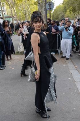 PFW - Rabanne Womenswear Spring-Summer - Arrivals NB Aubri Ibrag arriving at the Rabanne Womenswear Spring-Summer 2026 show as part of Paris Fashion Week on October 02, 2025 in Paris, France. Photo by Nasser Berzane ABACAPRESS.COM Paris France  Copyright: xBerzanexNasser ABACAx