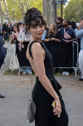 PFW - Rabanne Womenswear Spring-Summer - Arrivals NB Aubri Ibrag arriving at the Rabanne Womenswear Spring-Summer 2026 show as part of Paris Fashion Week on October 02, 2025 in Paris, France. Photo by Nasser Berzane ABACAPRESS.COM Paris France  Copyright: xBerzanexNasser ABACAx