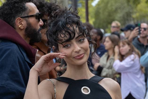 PFW - Rabanne Womenswear Spring-Summer - Arrivals NB Aubri Ibrag arriving at the Rabanne Womenswear Spring-Summer 2026 show as part of Paris Fashion Week on October 02, 2025 in Paris, France. Photo by Nasser Berzane ABACAPRESS.COM Paris France  Copyright: xBerzanexNasser ABACAx