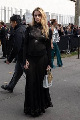 PFW - Rabanne Womenswear Spring-Summer - Arrivals NB Adele Castillon arriving at the Rabanne Womenswear Spring-Summer 2026 show as part of Paris Fashion Week on October 02, 2025 in Paris, France. Photo by Nasser Berzane ABACAPRESS.COM Paris France  Copyright: xBerzanexNasser ABACAx