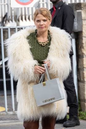 PFW - Rabanne Womenswear Spring-Summer - Arrivals NB Mélanie Thierry arriving at the Rabanne Womenswear Spring-Summer 2026 show as part of Paris Fashion Week on October 02, 2025 in Paris, France. Photo by Nasser Berzane ABACAPRESS.COM Paris France  Copyright: xBerzanexNasser ABACAx