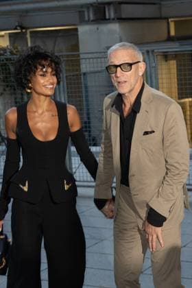 PFW - Schiaparelli Womenswear Spring-Summer - Arrivals NB Narah Baptista and Vincent Cassel arriving at the Schiaparelli Womenswear Spring-Summer 2026 show as part of Paris Fashion Week on October 02, 2025 in Paris, France. Photo by Nasser Berzane ABACAPRESS.COM Paris France  Copyright: xBerzanexNasser ABACAx