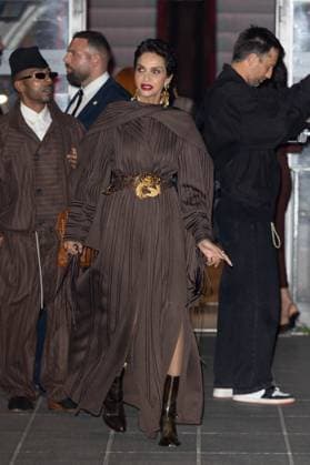 PFW - Schiaparelli Womenswear Spring-Summer - Arrivals NB Farida Khelfa arriving at the Schiaparelli Womenswear Spring-Summer 2026 show as part of Paris Fashion Week on October 02, 2025 in Paris, France. Photo by Nasser Berzane ABACAPRESS.COM Paris France  Copyright: xBerzanexNasser ABACAx
