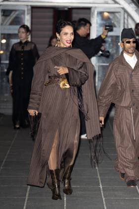 PFW - Schiaparelli Womenswear Spring-Summer - Arrivals NB Farida Khelfa arriving at the Schiaparelli Womenswear Spring-Summer 2026 show as part of Paris Fashion Week on October 02, 2025 in Paris, France. Photo by Nasser Berzane ABACAPRESS.COM Paris France  Copyright: xBerzanexNasser ABACAx