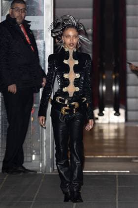 PFW - Schiaparelli Womenswear Spring-Summer - Arrivals NB FKA Twigs arriving at the Schiaparelli Womenswear Spring-Summer 2026 show as part of Paris Fashion Week on October 02, 2025 in Paris, France. Photo by Nasser Berzane ABACAPRESS.COM Paris France  Copyright: xBerzanexNasser ABACAx