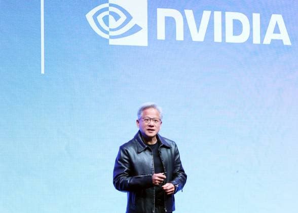October 3, 2025, Tokyo, Japan - American GPU and AI chip maker NVIDIA founder and CEO Jensen Huang announces NVIDIA and Japan s computer giant Fujitsu expands their strategic partnership for AI computing at a press conference in Tokyo on Friday, October 3, 2025. The collaboration will focus on co-developing of industrial AI agent platform such as healthcare, manufacturing and robotics sectors. (photo by Yoshio Tsunoda AFLO)  aflo_305707361