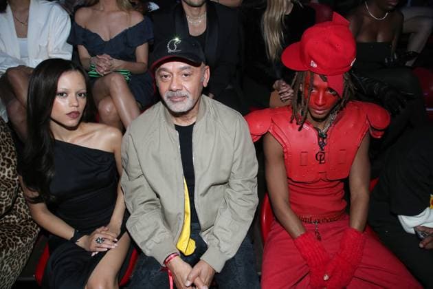 Jenna Ortega, Christian Louboutin and Jaden Smith first Mens Artistic Director of the House of Christian Louboutin at the Loubi Show by Christian Louboutin as part of Paris Fashion Week at the DOJO in Paris, France on October 2, 2025 Bertrand Rindoff Bestimage Celebrities at the Loubi Show by Christian Louboutin as part of Paris Fashion Week on October 02, 2025 in Paris, France Paris France  Copyright: xBERTRANDxRINDOFFxPETROFFx xBESTIMAGExBERTRANDxRINDOFFxPETROFFx xBESTIMAGEx