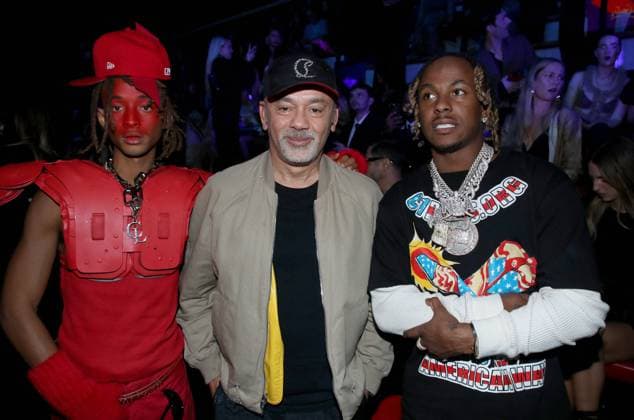 Jaden Smith first Mens Artistic Director of the House of Christian Louboutin , Christian Louboutin and Rich the Kid at the Loubi Show by Christian Louboutin as part of Paris Fashion Week, at the DOJO in Paris, France, October 2, 2025 Bertrand Rindoff Bestimage Celebrities at the Loubi Show by Christian Louboutin as part of Paris Fashion Week on October 02, 2025 in Paris, France Paris France  Copyright: xBERTRANDxRINDOFFxPETROFFx xBESTIMAGExBERTRANDxRINDOFFxPETROFFx xBESTIMAGEx