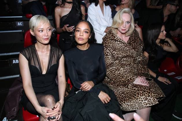Pom Klementieff, Tessa Thompson and Gwendoline Christie at the Loubi Show by Christian Louboutin as part of Paris Fashion Week, at the DOJO in Paris, France, October 2, 2025 Bertrand Rindoff Bestimage Celebrities at the Loubi Show by Christian Louboutin as part of Paris Fashion Week on October 02, 2025 in Paris, France Paris France  Copyright: xBERTRANDxRINDOFFxPETROFFx xBESTIMAGExBERTRANDxRINDOFFxPETROFFx xBESTIMAGEx
