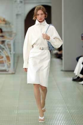 PFW - Times Runway A model walks the runway during the Times Womenswear Spring Summer 2026 show as part of Paris Fashion Week on October 02, 2025 in Paris, France. Photo by Alain-Gil Gonzalez ABACAPRESS.COM Paris France  Copyright: xGonzalezxAlain-Gil ABACAx