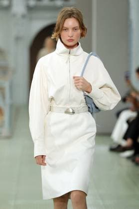 PFW - Times Runway A model walks the runway during the Times Womenswear Spring Summer 2026 show as part of Paris Fashion Week on October 02, 2025 in Paris, France. Photo by Alain-Gil Gonzalez ABACAPRESS.COM Paris France  Copyright: xGonzalezxAlain-Gil ABACAx