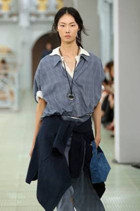 PFW - Times Runway A model walks the runway during the Times Womenswear Spring Summer 2026 show as part of Paris Fashion Week on October 02, 2025 in Paris, France. Photo by Alain-Gil Gonzalez ABACAPRESS.COM Paris France  Copyright: xGonzalezxAlain-Gil ABACAx