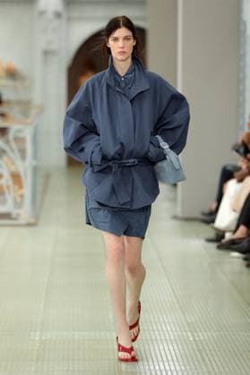 PFW - Times Runway A model walks the runway during the Times Womenswear Spring Summer 2026 show as part of Paris Fashion Week on October 02, 2025 in Paris, France. Photo by Alain-Gil Gonzalez ABACAPRESS.COM Paris France  Copyright: xGonzalezxAlain-Gil ABACAx