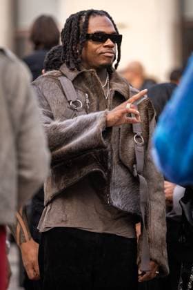 Gunna at Rick Owens Women Ready to Wear Spring Summer 2026 Collection fashion show, during Paris Fashion Week on october 2nd 2025 Julien Sarkissian Bestimage Celebrities at Rick Owens Women Ready to Wear Spring Summer 2026 Collection fashion show, during Paris Fashion Week on october 2nd 2025 Paris France  Copyright: xJulienxSarkissianx xBestimagexJulienxSarkissianx xBestimagex