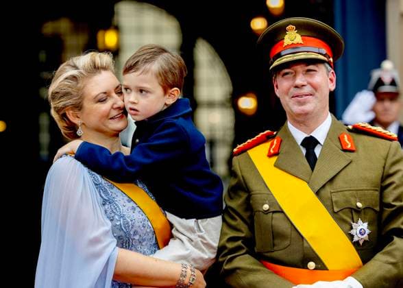 03-10-2025 Luxembourg Grand Duke Guillaume and Grand Duchess Stephanie and Prince Charles arrives for the abdication and enthronement ceremony of the Grand Duke of Luxembourg at the Grand Ducal Palace and at the Chamber of Deputies in Luxembourg Â  Copyright: xPPEx