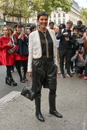 PFW Giambattista Valli Outside Arrivals Cristina Cordula arriving at Giambattista Valli show during Paris Fashion Week in Paris, France on October 3, 2025. Photo by Julien Reynaud APS-Medias ABACAPRESS.COM Paris France  Copyright: xReynaudxJulien APS-Medias ABACAx